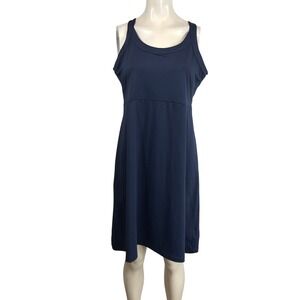 Columbia Sportswear Women's Navy Blue Racerback Athletic Dress Size L/G